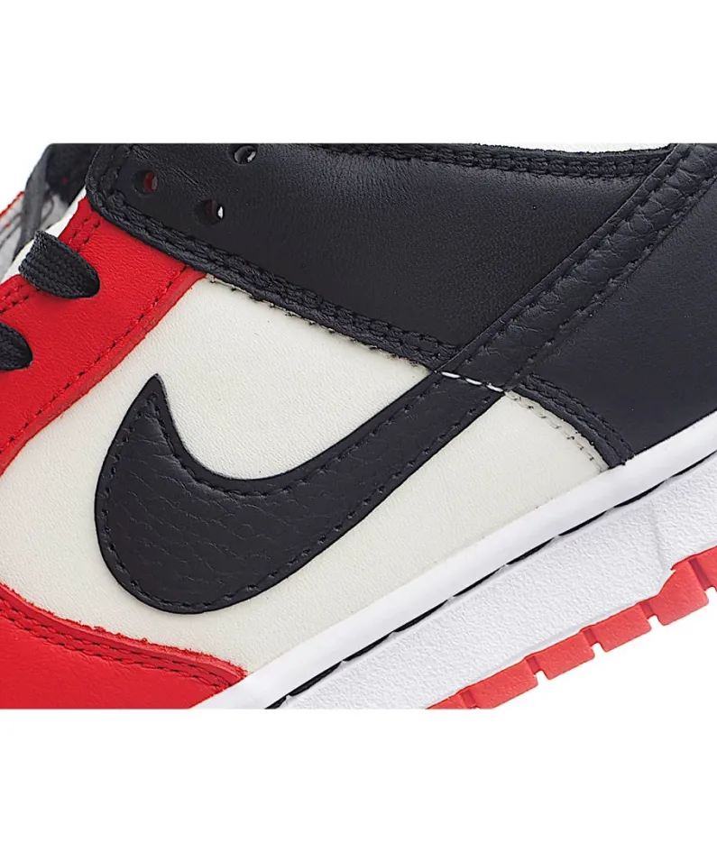 NBA x Nike Dunk Low EMB “Chicago” Black, White and Red