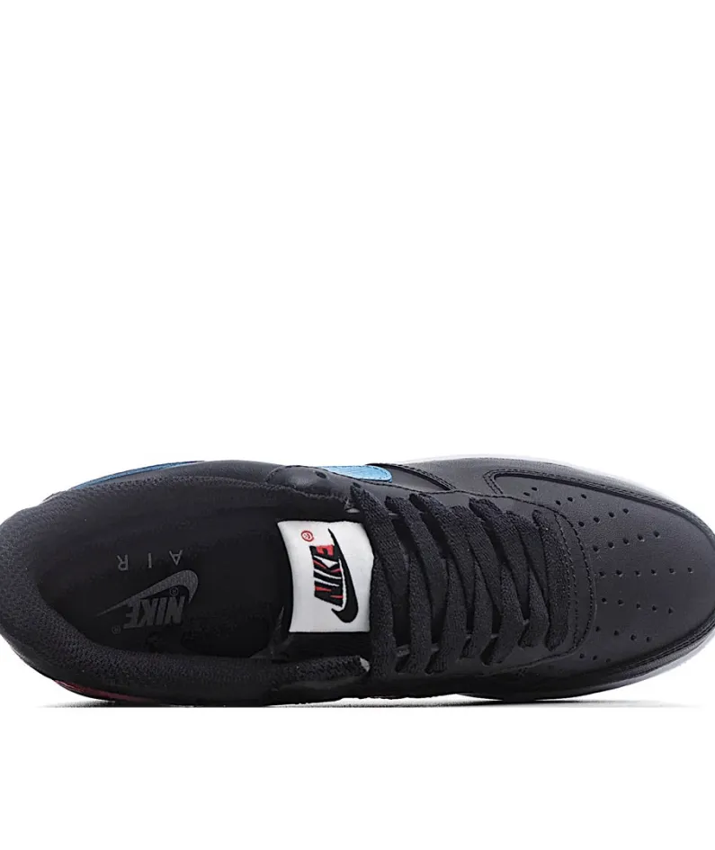 Nike Air Force 107 Low Black Blue Red Low Top