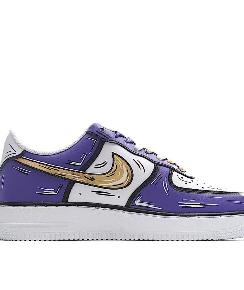 Nike Air Force 1 Low'07 White Purple Gold