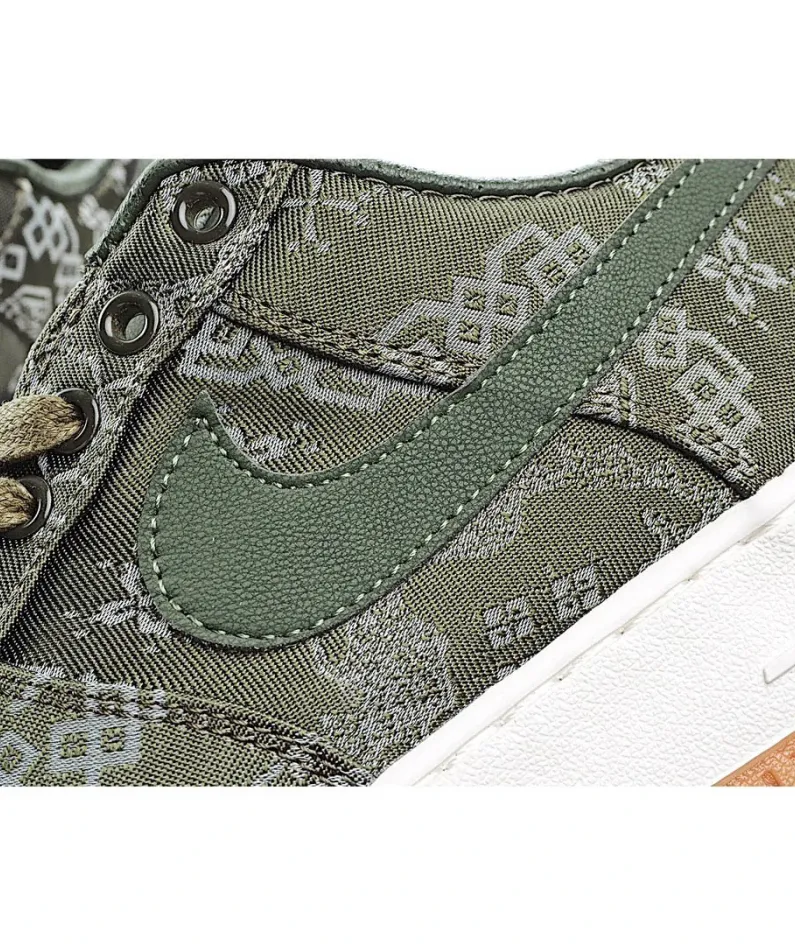 Nike CLOT X Nike Air Force 1 Green Silk