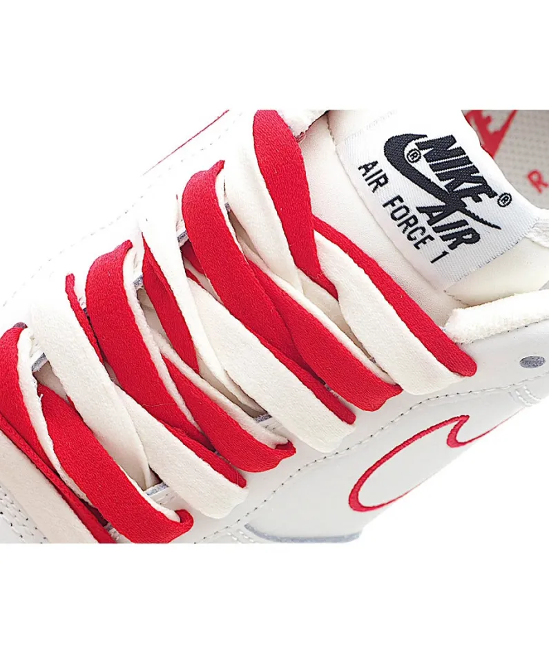 Nike Air Force 1 07 Beige Red