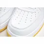 Nike Air Force1 White and Yellow Mid Top