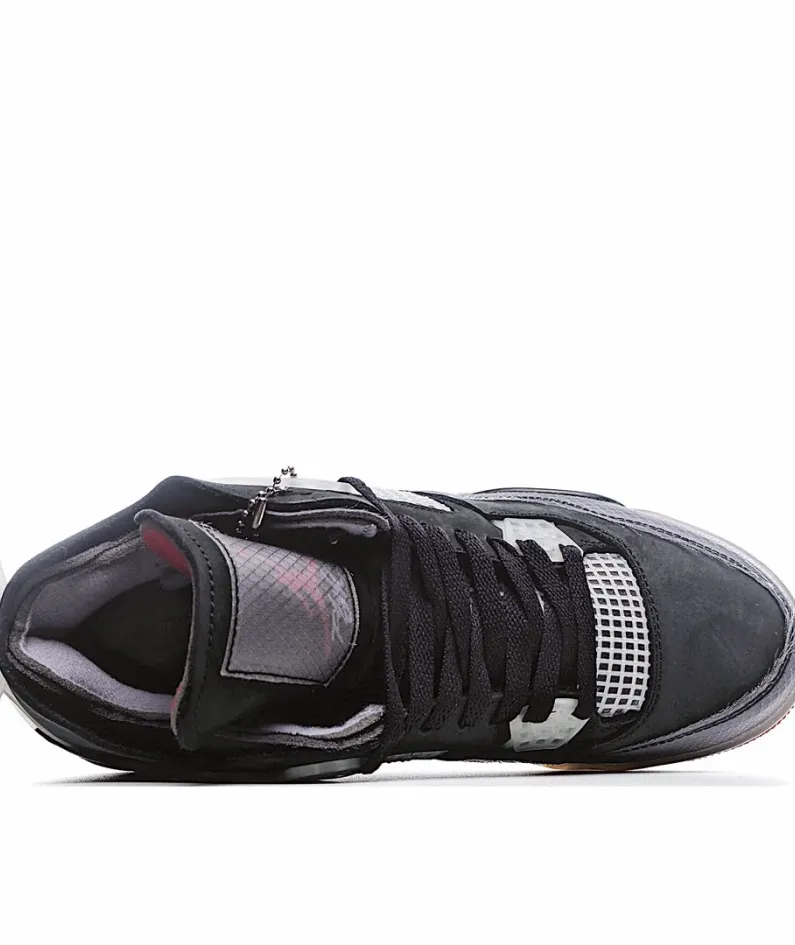 Air Jordan AJ4 RetroCream Cicada Wing Black Gray Red Air Jordan AJ4 RetroCream Cicada Wing Black Gray Red