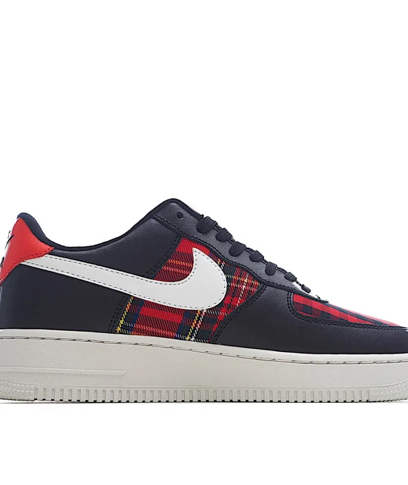 Nike Air Force 1 Low Top Black Red