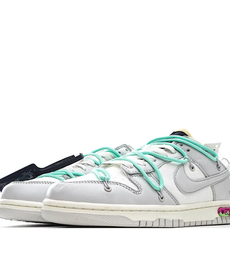 Nike 0ff-White x Nike Dunk Low "04 of 50" OW White Grey