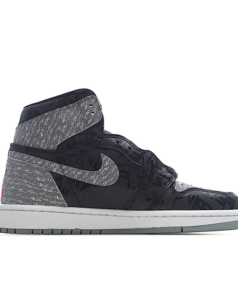 Air Jordan 1 High OG AJ1 High Top Series Black Grey