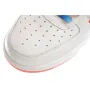 Nike Air Force 1 Mid07 Beige Blue Sneakers 3M Reflective