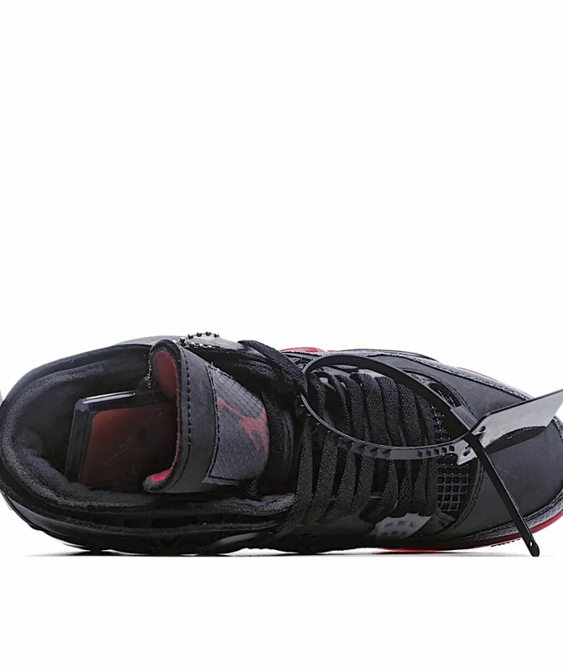 Off-White x Air Jordan 4 Retro AJ4 Retro Basketball Shoe
