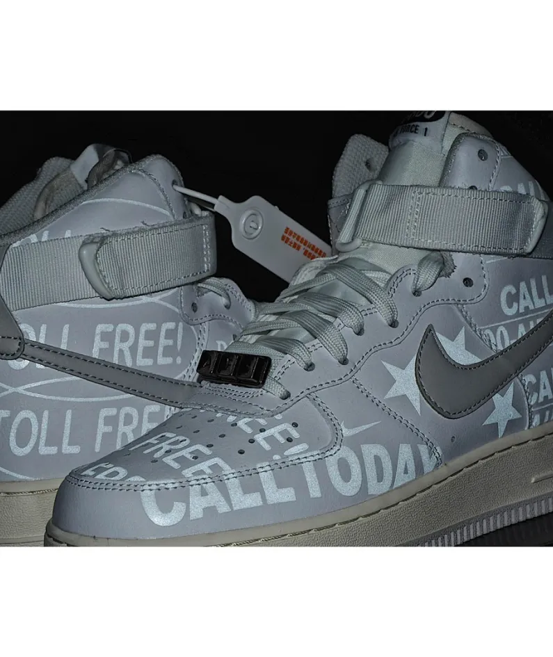 Nike Air Force 1 07 Premium Toll Free  灰  色 