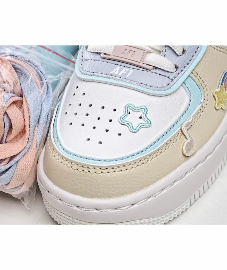 Nike Air Force 1 Shadow White Blue Pink