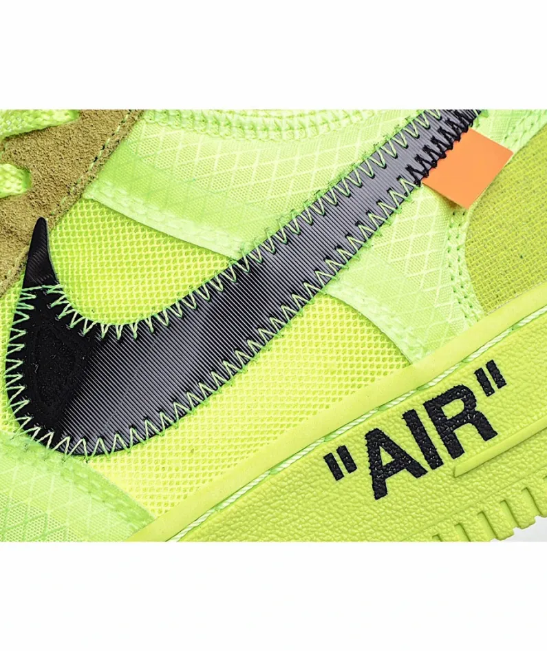 Off-White x Nike Air Force 1 Low Yellow Green