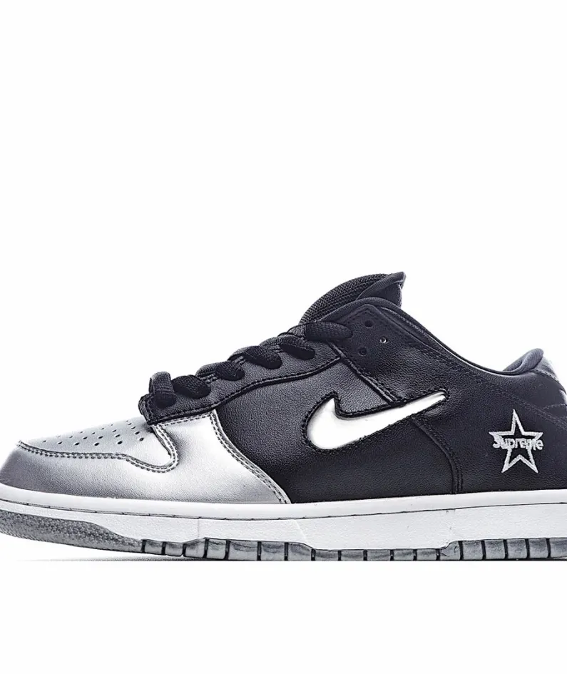 Nike Supreme X Dunk SB Low   黑银