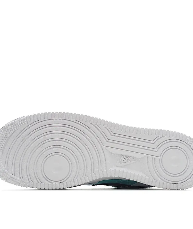 Nike Air Force 1 Low'07 White and Green Low Top