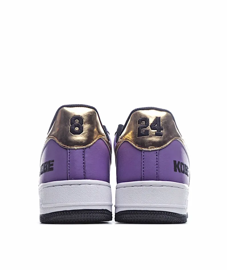 Nike Air Force 1' 07 Purple Gold White