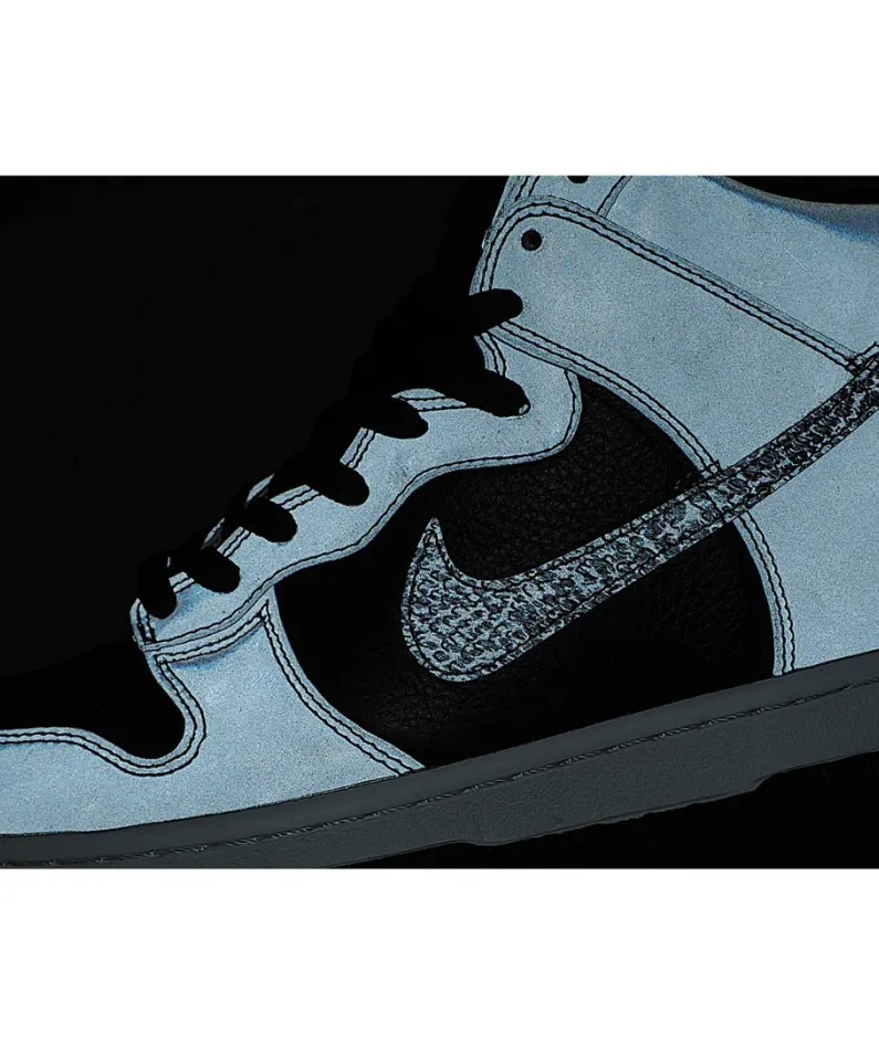 Nike Dunk High 3M Reflective Grey Black