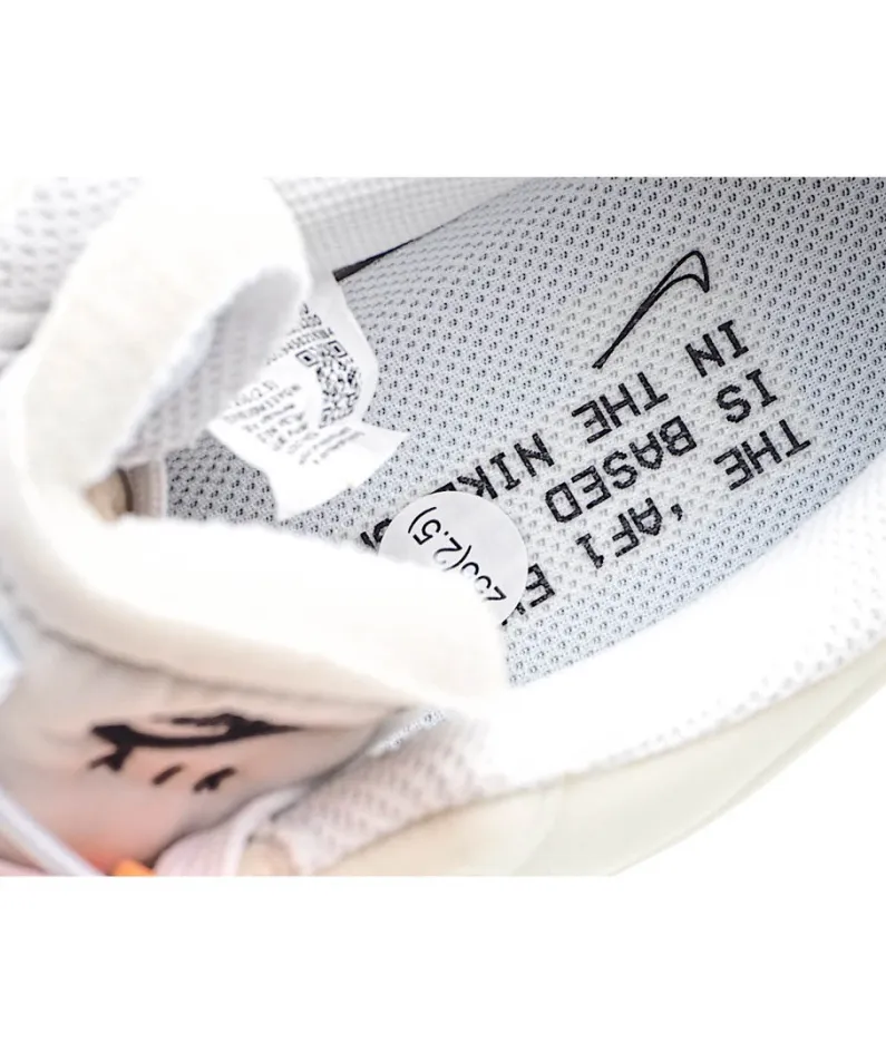 Nike Air Force 1 Experimental-Type N. 354 Sail Atomic Orange Low-Top Sneakers