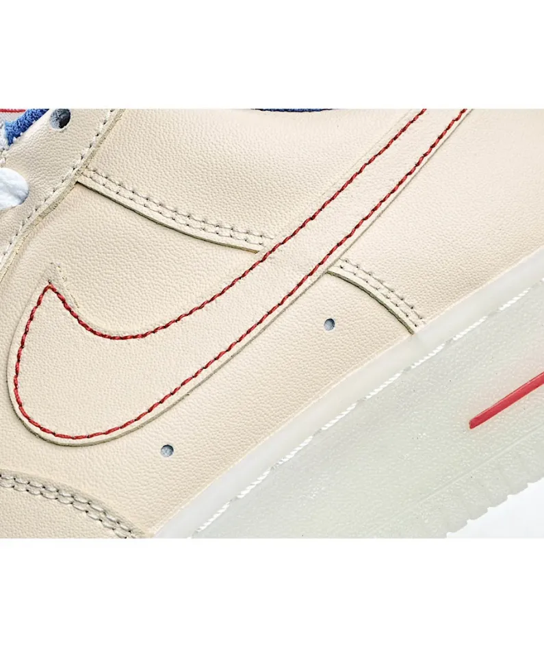 Nike Air Force1 Beige Low-Top Sneakers
