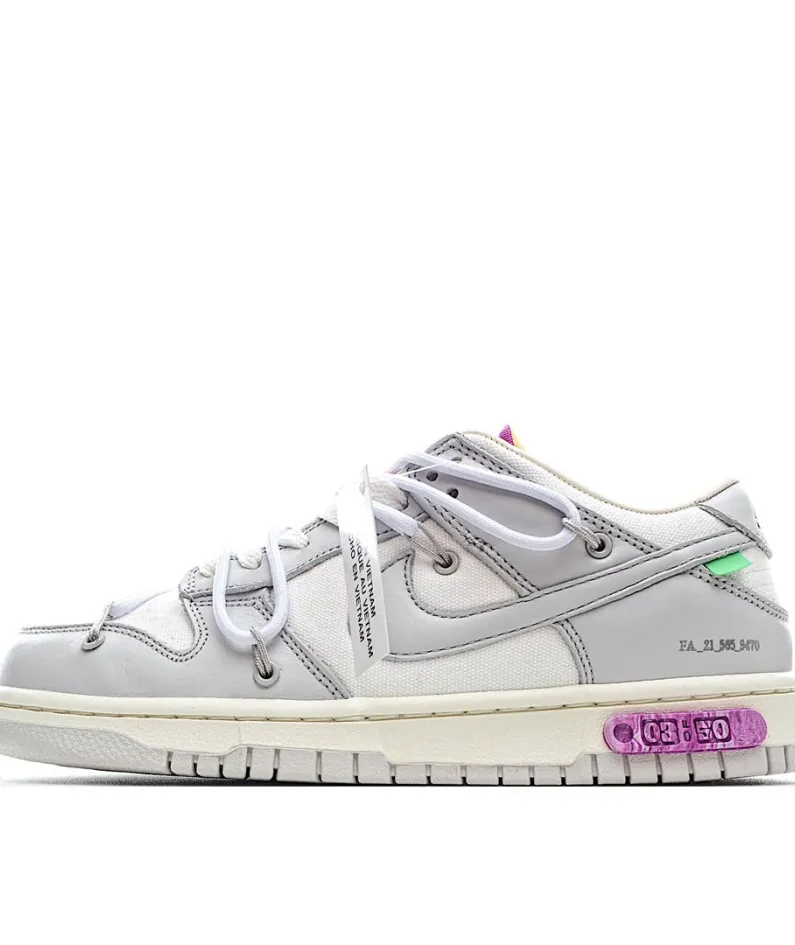 Nike 0ff-White x Nike Dunk Low "03 of 50" OW White Grey