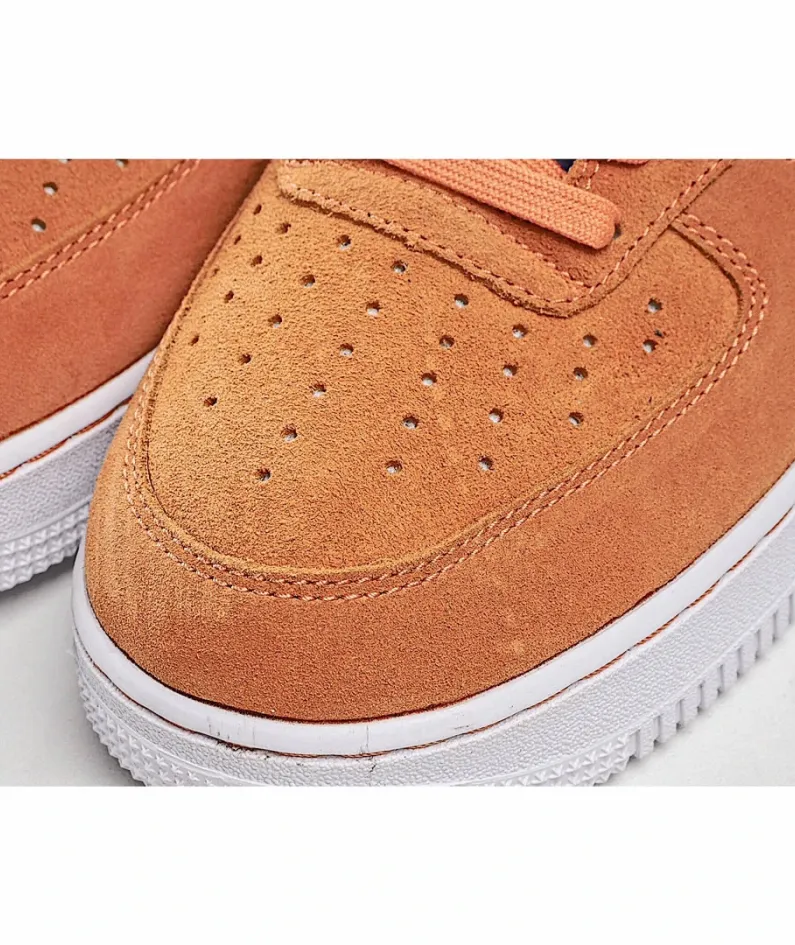 Nike Air Force 1 Low-Top Sneakers Off-White Orange Fog