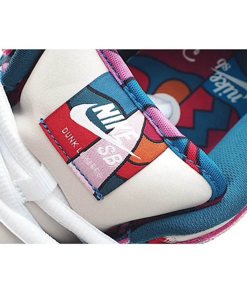 Nike Parra x Nk Dunk SB Low Pro White Blue Red
