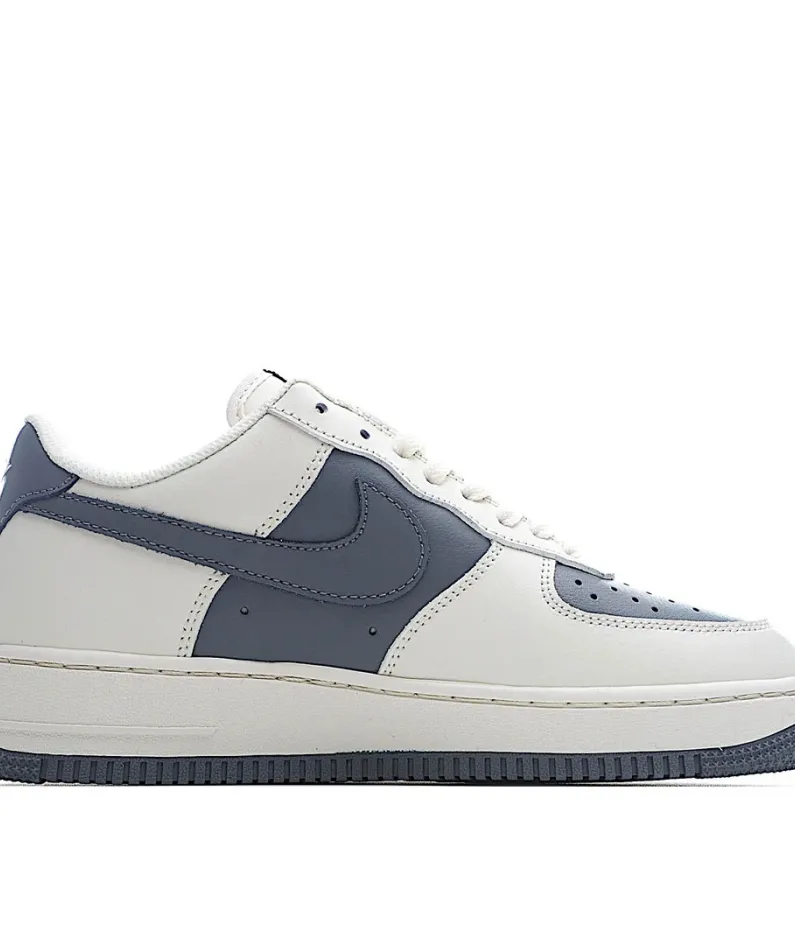 Nike Air Force 1 White and Grey Low Top