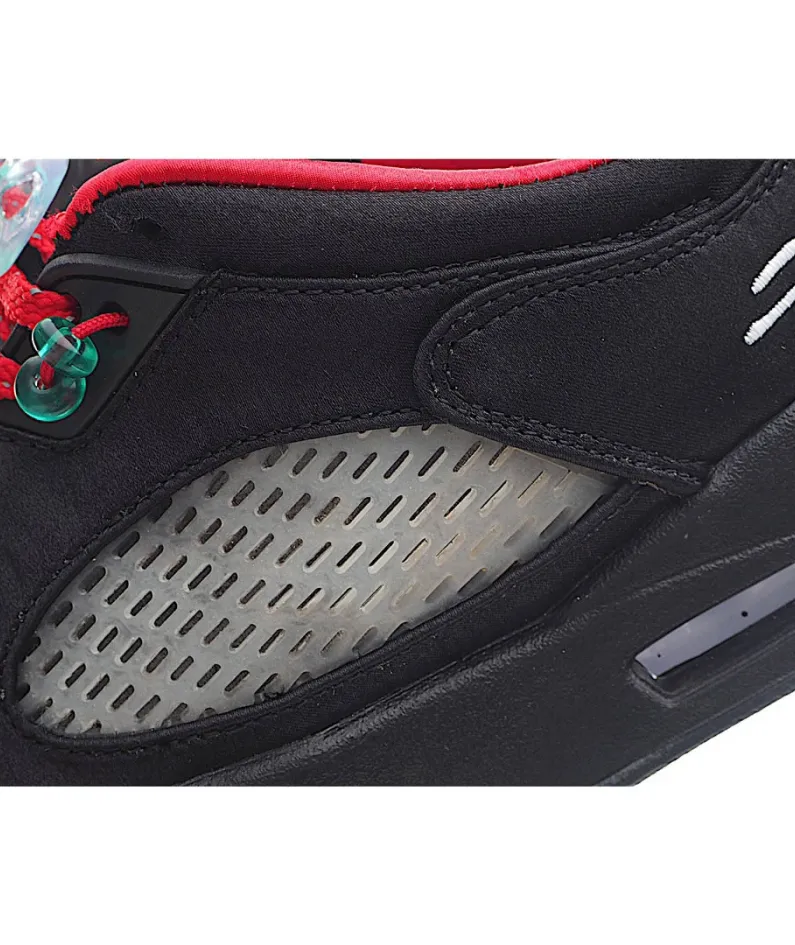 Clot Air Jordan Retro 5 Black Red Green Basketball Shoes