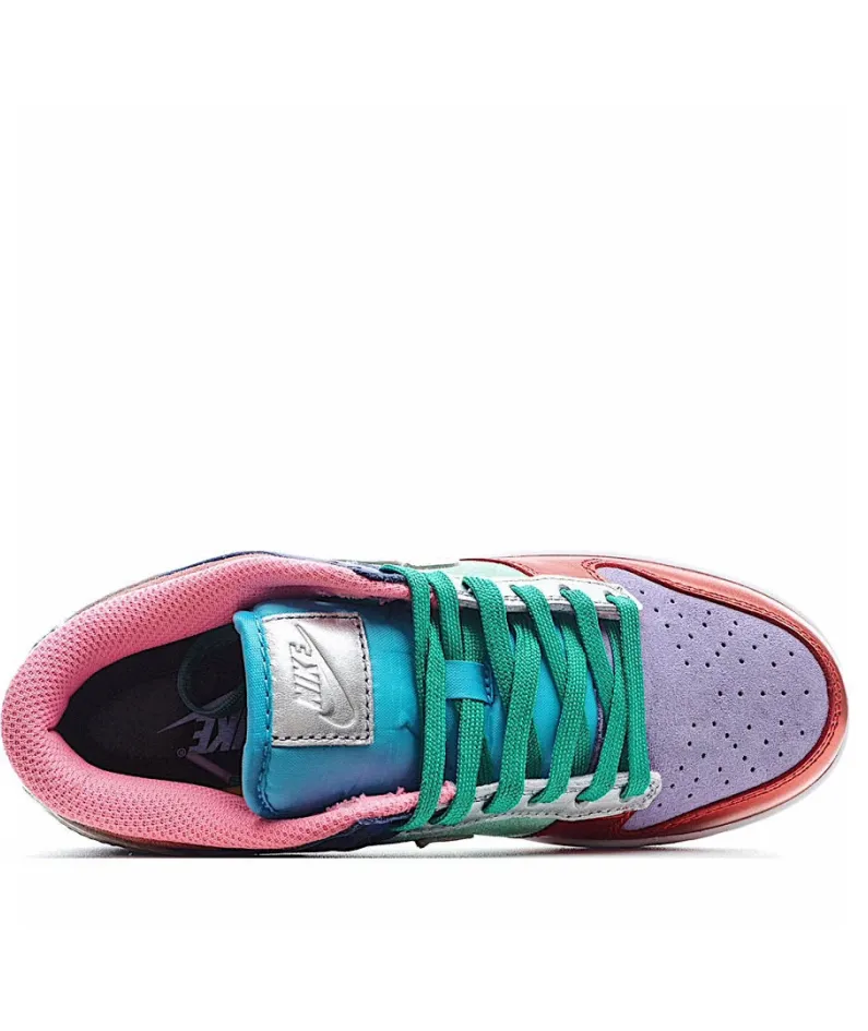 Nike Dunk Low Sunset PulseSB Sneakers Blue Pink Silver Green Red