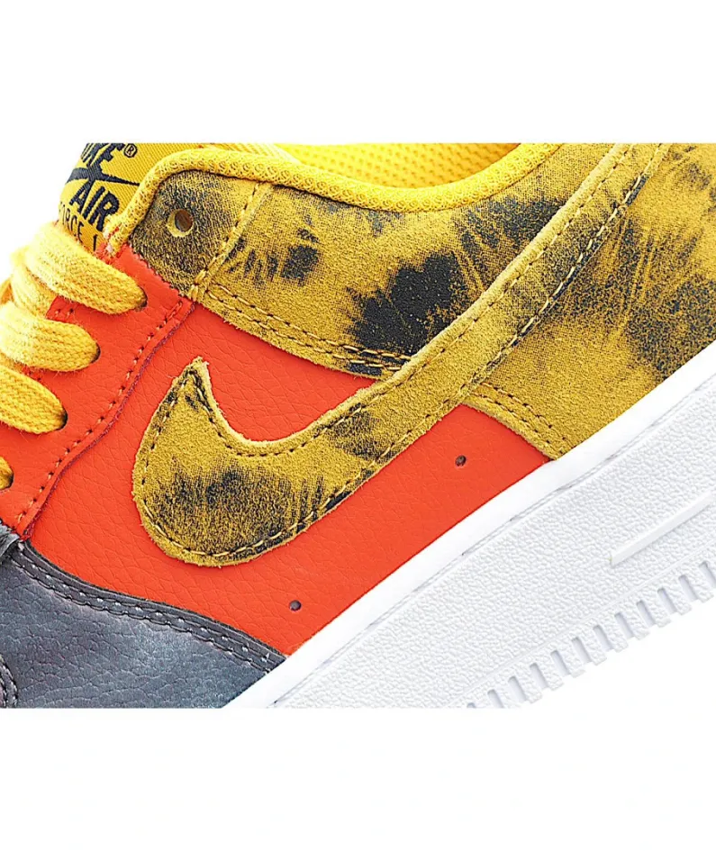 Nike Air Force 1 Low''Dark Sulphur'' Yellow Orange Grey