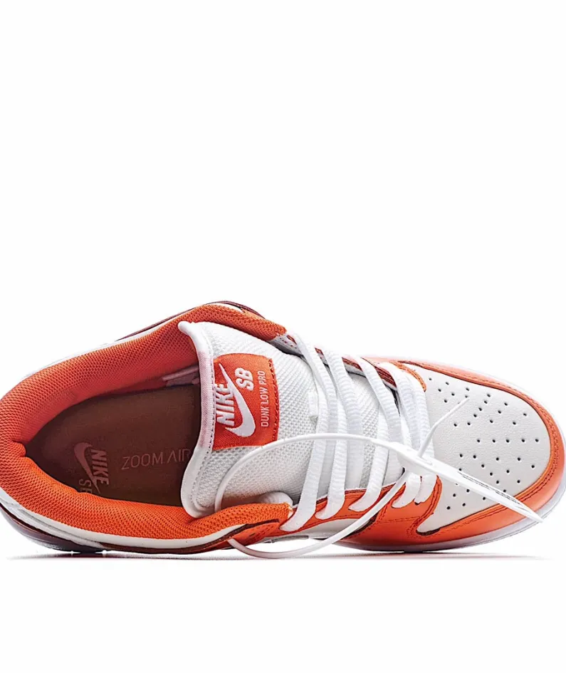 Nike SB Dunk Low White and Orange