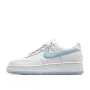 Nike Air Force 1 Sneakers White and Blue 3M Reflective
