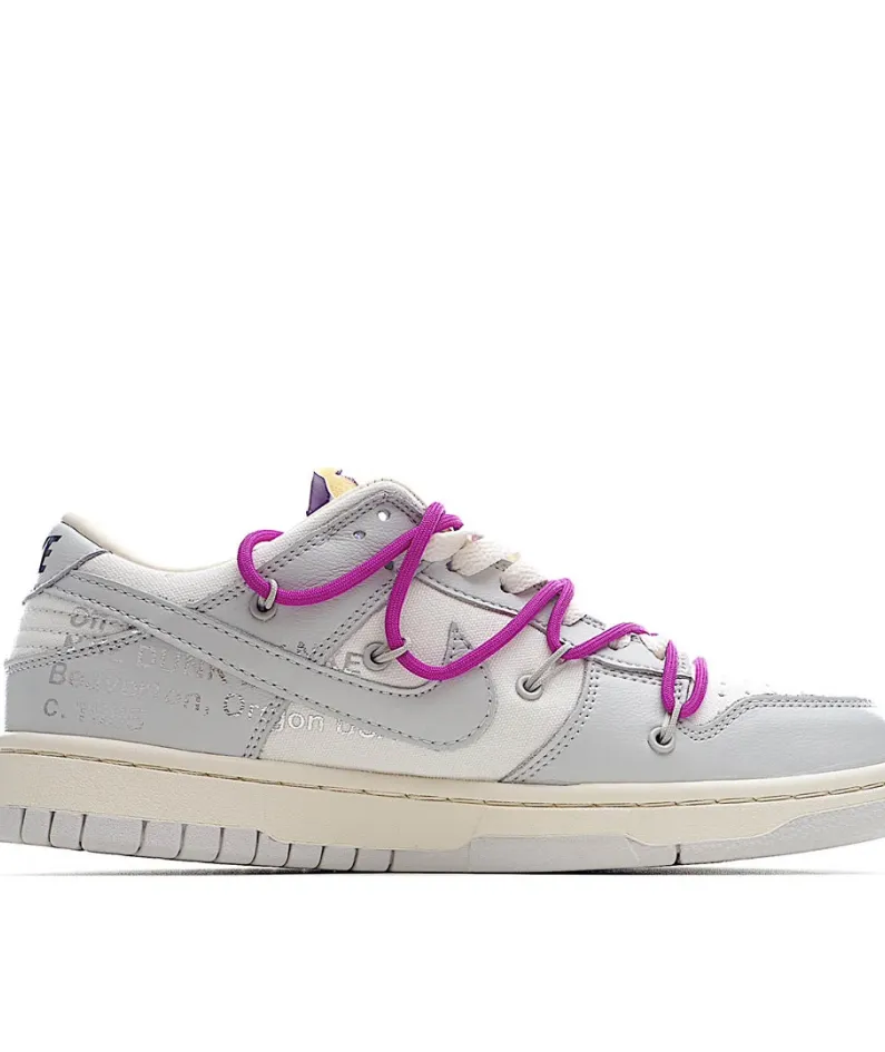 Off-White x Nk Dunk Low '12 of 50' OW Sneakers