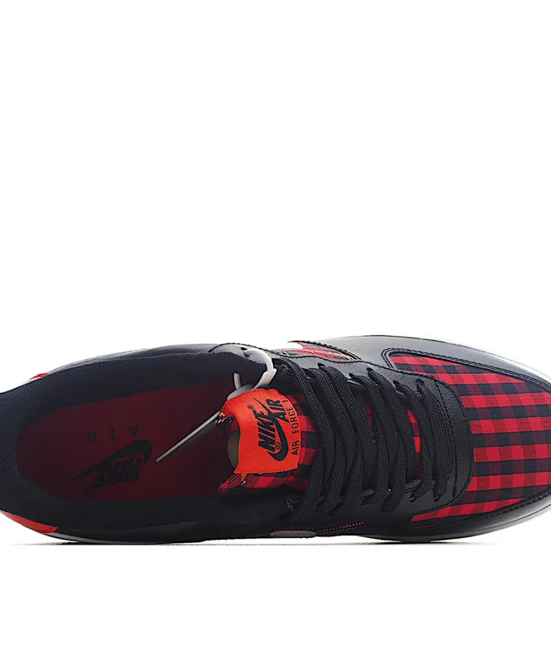 Nike Air Force 1 Low Top Black Red