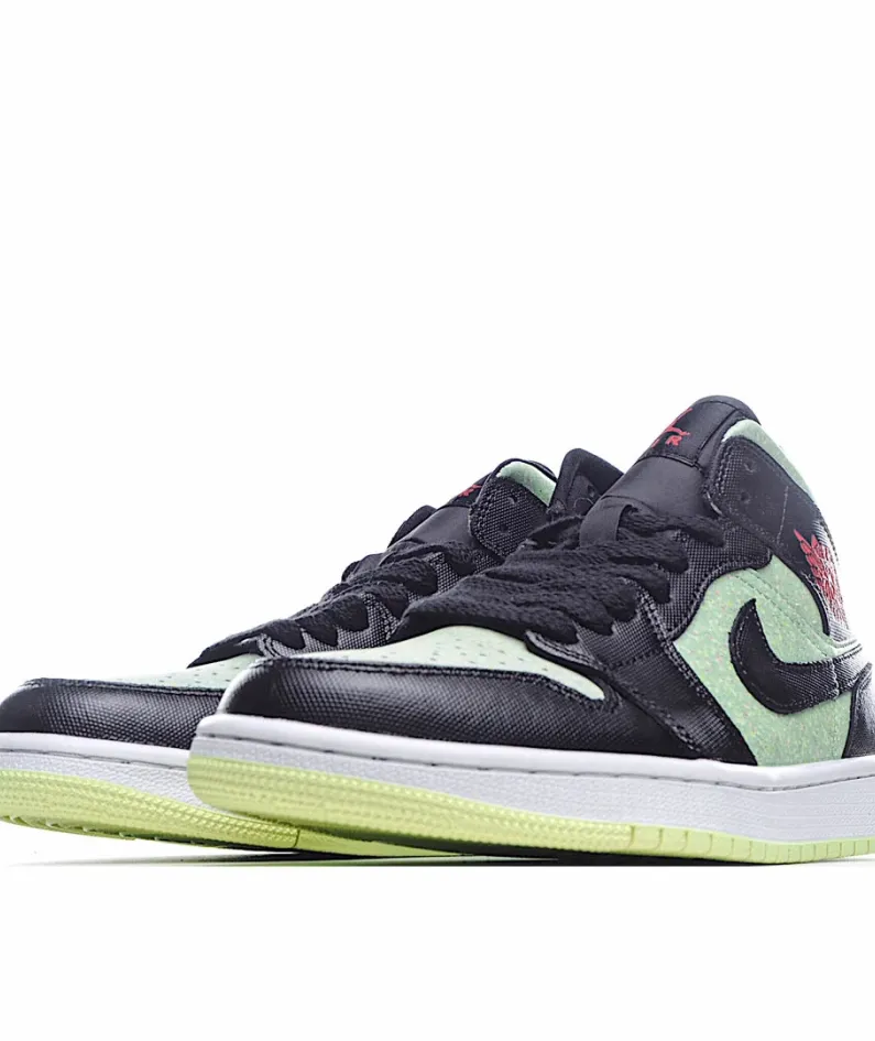 Wmns Air Jordan 1 Mid SE 'Black Barely Volt'
