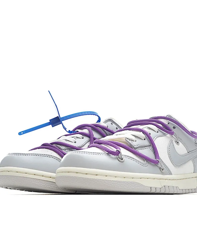 Nike SB Dunk OFF-WHITE Gray Purple
