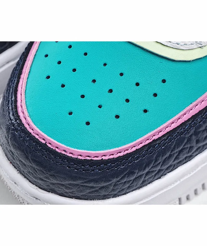 Nike WMNS Air Force 1 Shadow Black Pink Green