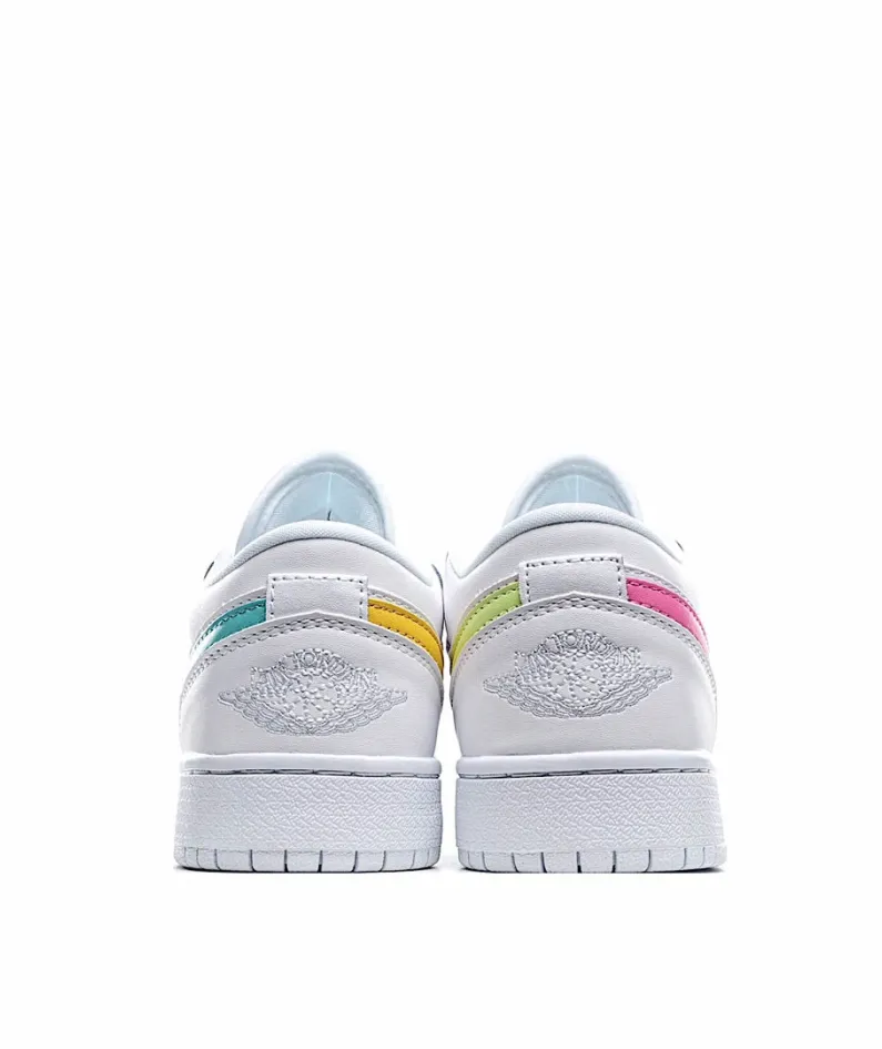 Nike Air Jordan 1 LowWhite/NeonAJ1 Low Top Classic Retro Culture Casual Sports Basketball Shoes