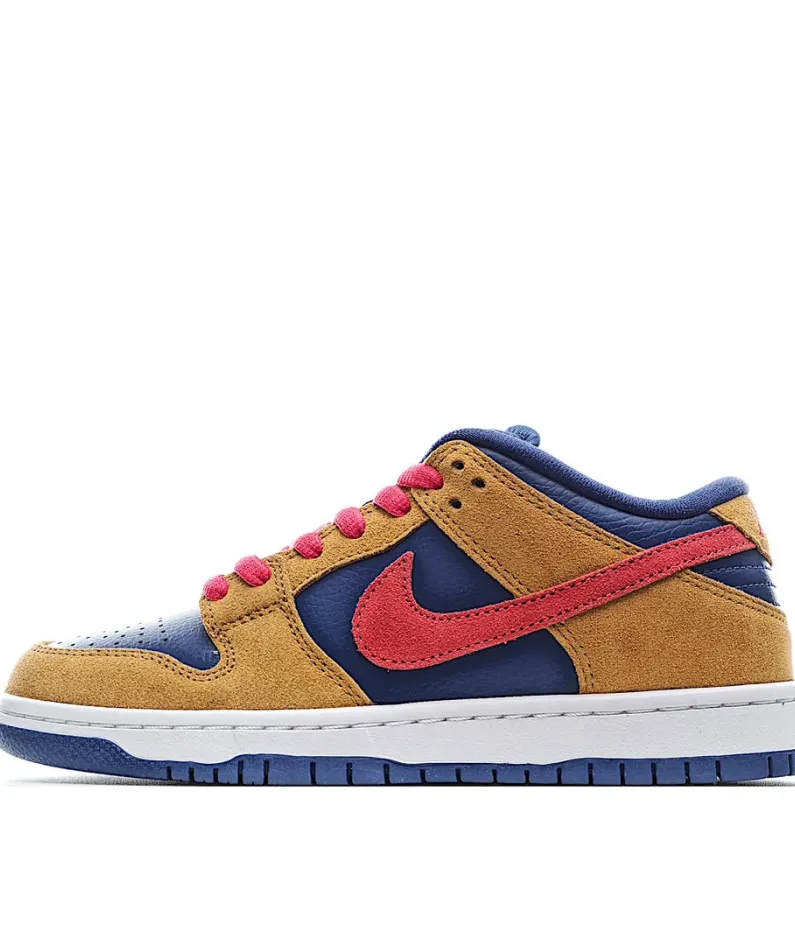 Nike SB Dunk Low Pro "Papa Bear Brown Red Blue