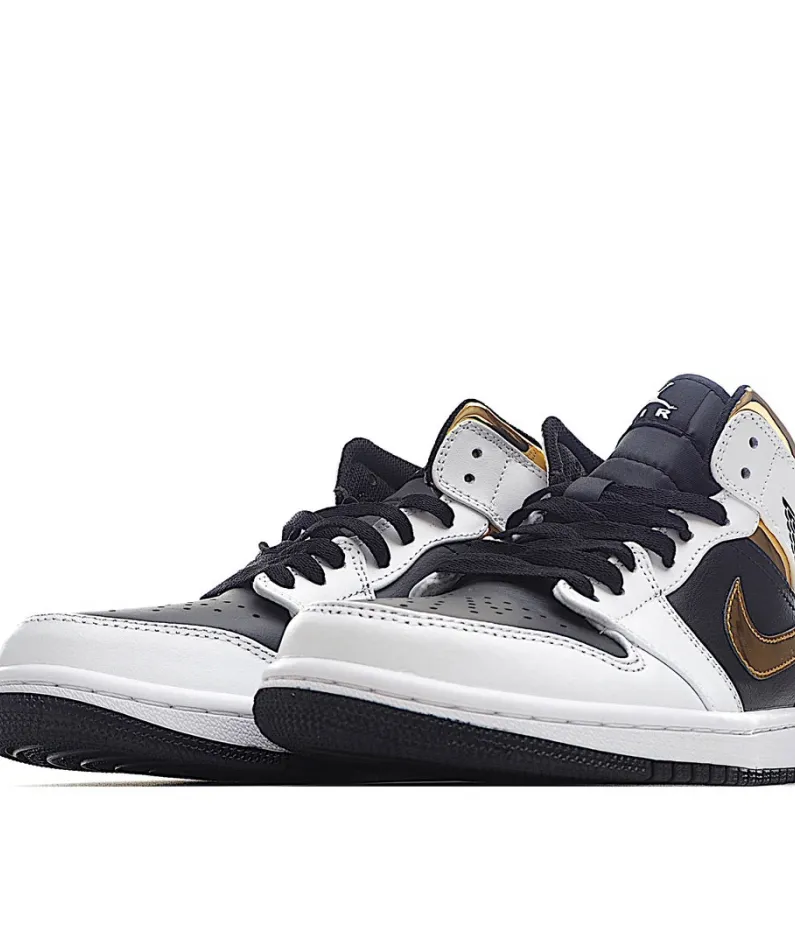 Air Jordan 1 Mid GS 'White Gold'