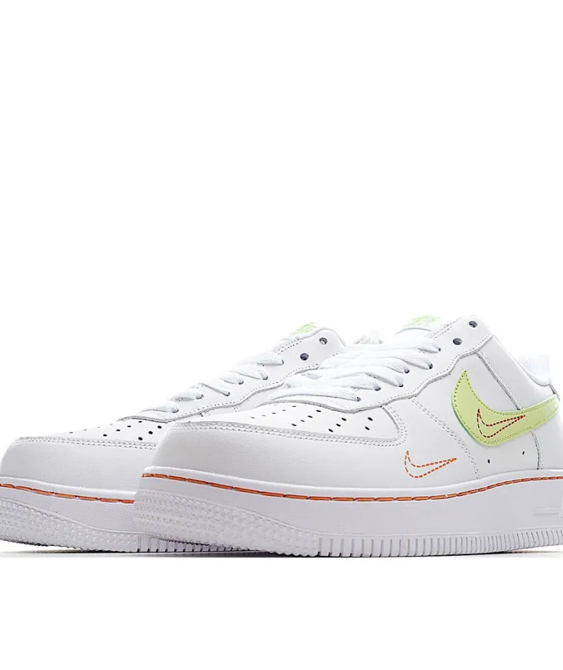 Nike Air Force 107 Low White Green Low Top