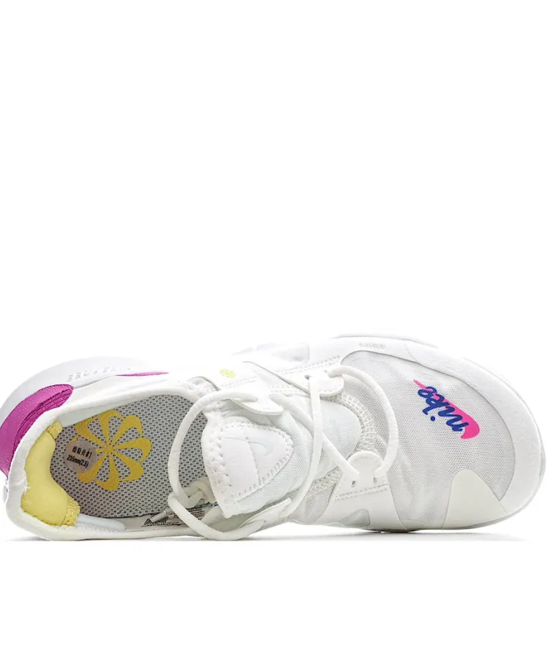 NIKE FREE RN FLYKNIT 5.0 Running Shoes White Fuchsia