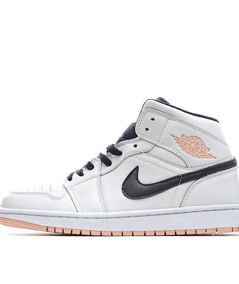Air Jordan 1 Mid GS 'White Arctic Orange'