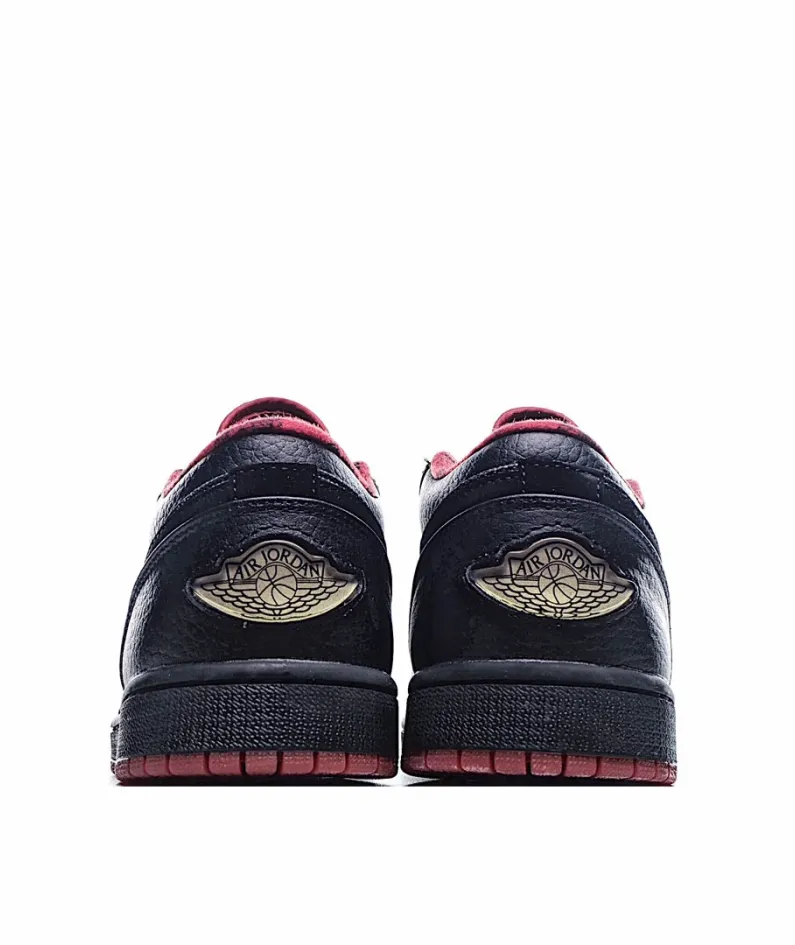 Air Jordan 1 Retro Low 'Black Silver Red'