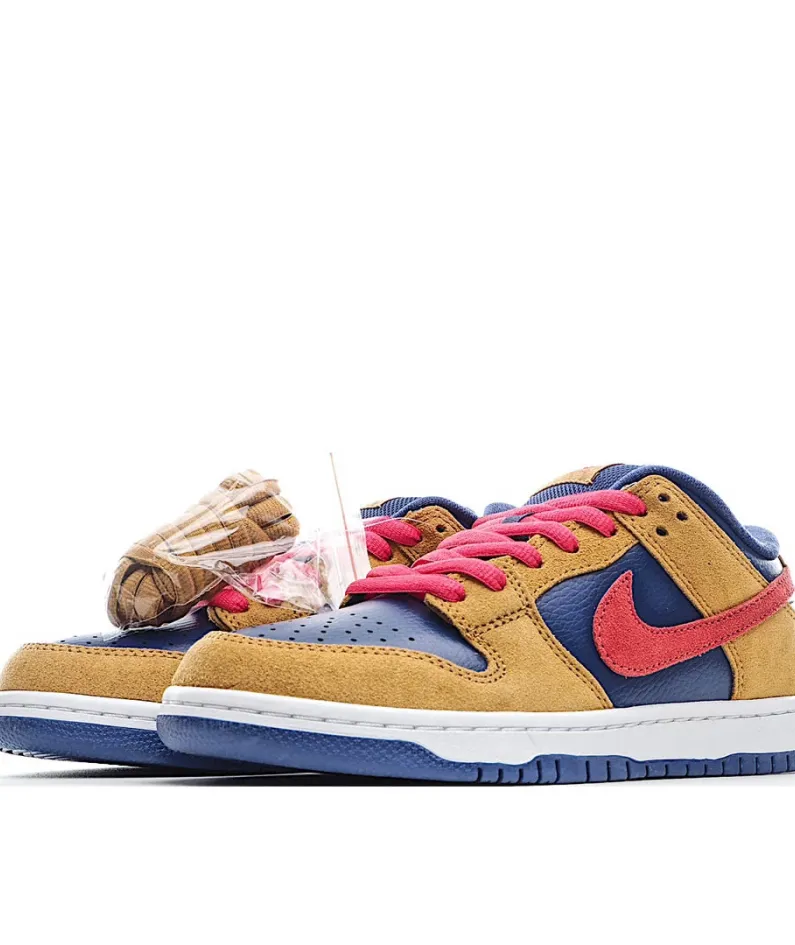 Nike SB Dunk Low Pro "Papa Bear Brown Red Blue