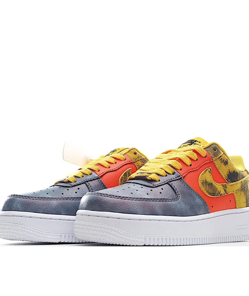 Nike Air Force 1 Low''Dark Sulphur'' Yellow Orange Grey