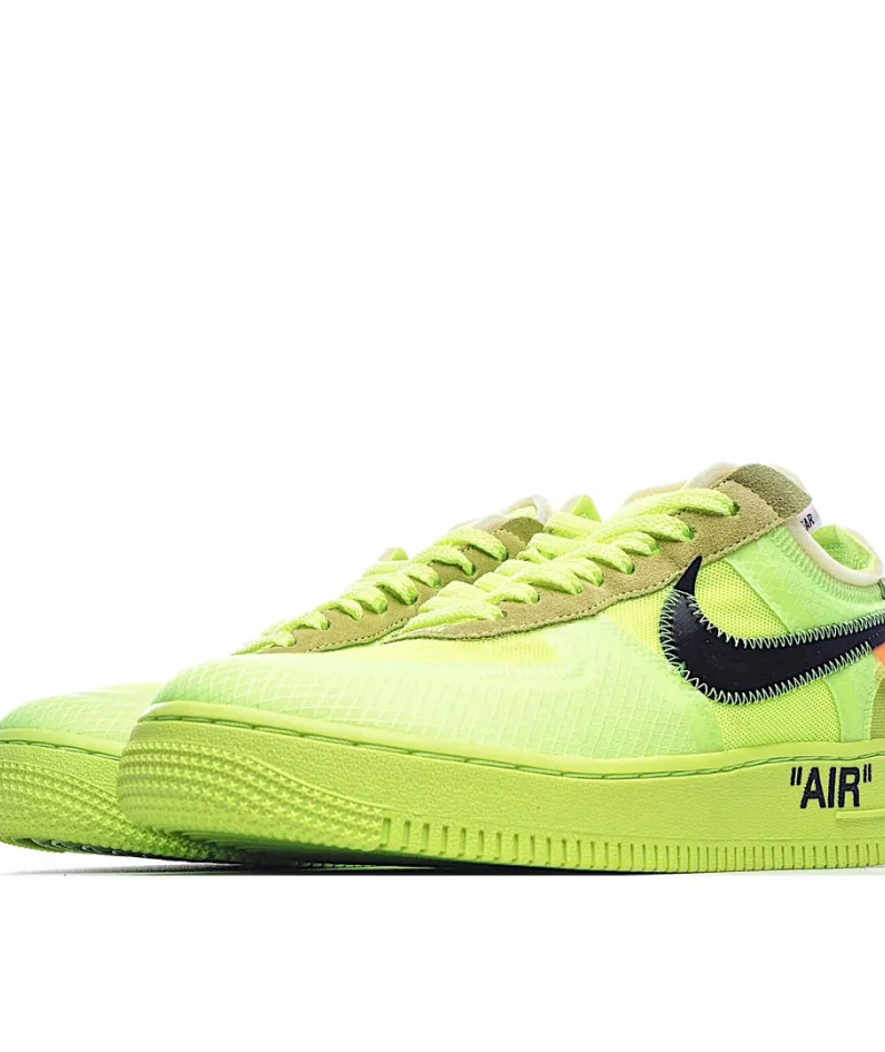 Off-White x Nike Air Force 1 Low Yellow Green