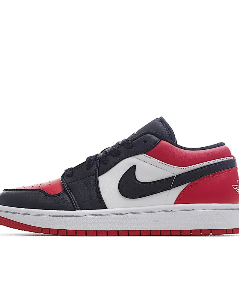  Air Jordan 1 Low GS 'Bred Toe'