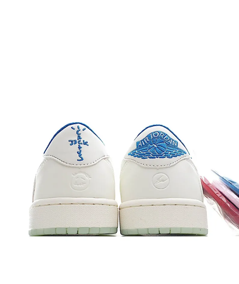 Travis Scott x Fragment x Air Jordan 1 Low TS Joint Inversion Low Top Sneakers Luminous Outsole DM7866-149