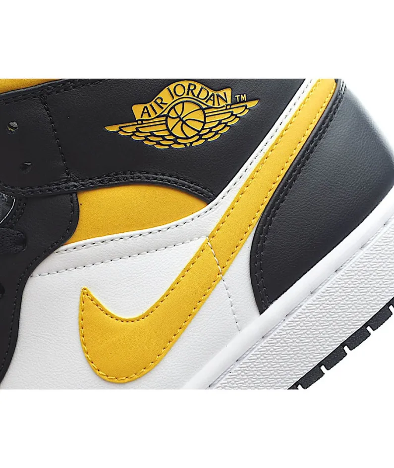 Air Jordan 1 Mid 'Black University Gold