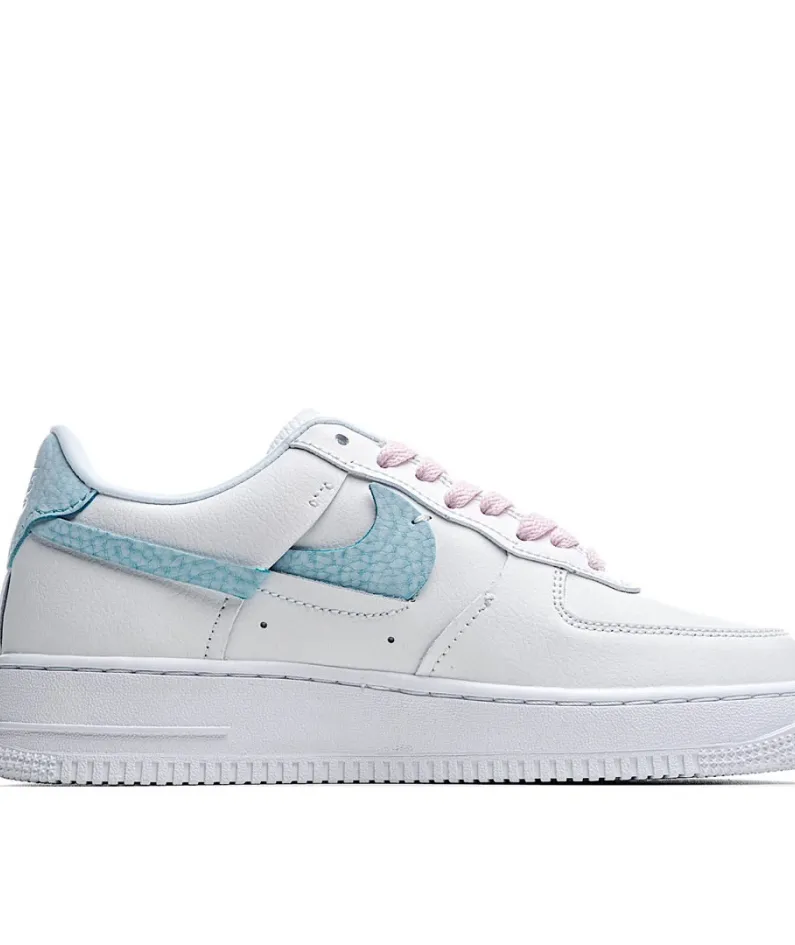 Nike Air Force 1 '07 Luxe White Pink Green Low Top