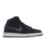 Air Jordan 1 MiD Mid-Top Basketball Shoes Ink Canvas Black